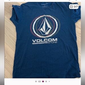 Volcom Black Tee with Iconic White Logo